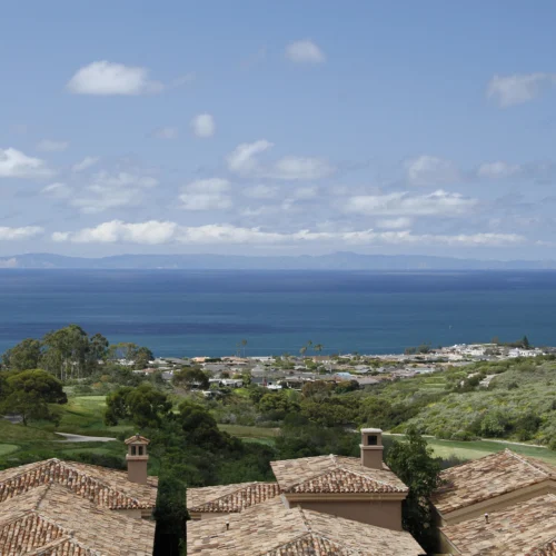 golf course and Pacific ocean