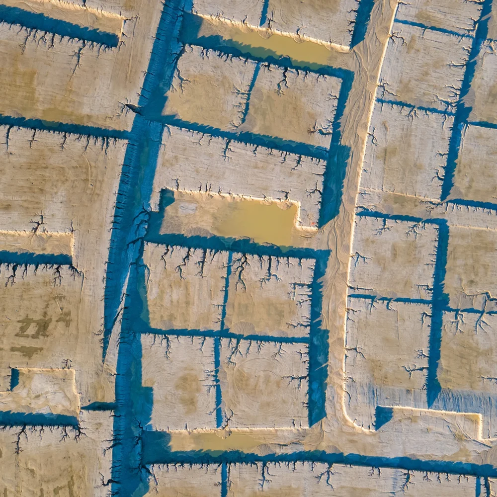 newly graded lots for residential construction