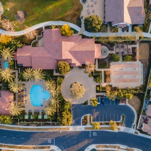 southern californian planned community amenities with pool