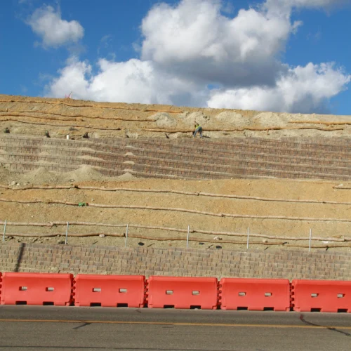 newly-graded hillsides residential community