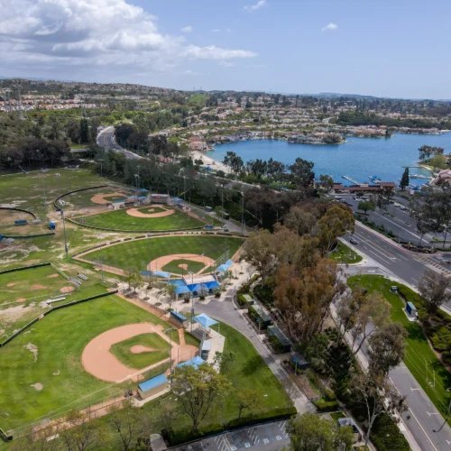 aerial of multiple sports fields
