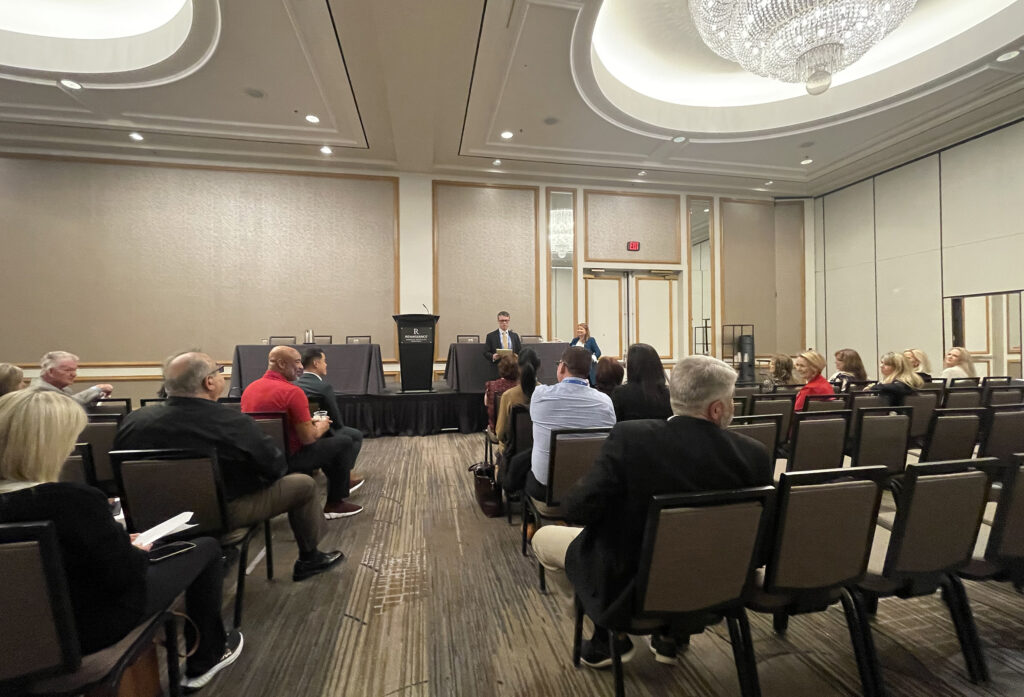 conference meeting with attendees